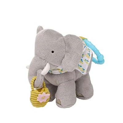 Immagine di Manhattan Toy Fairytale Elephant Giocattolo da Viaggio per Bambini, con Campanello, Orecchie e massaggiagengive, Multicolore, 161500