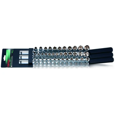Immagine di Set di bussole TOPTUL 1/4&#039;, 3/8&#039;, 1/2&#039; 6 kant 37 Pezzo