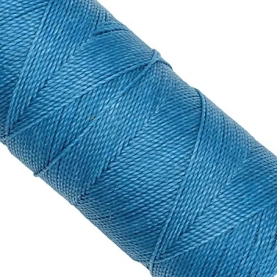 Immagine di Linhasita, rocchetto di filo cerato, Linhasita 100 g, 170 m, 1 mm spessore, in poliestere, macramè, 30 colori. metros / gr turchese