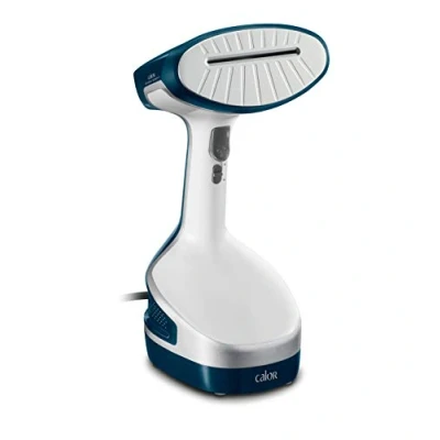 Immagine di Calor Défroisseur Access Steam+ Vapore Continuo 26 g/min Soletta riscaldante Serbatoio Acqua Rimovibile 190 ml Vaporizzatore Tutti i Tessuti DT8100C0, NC, Blu Scuro, Bianco