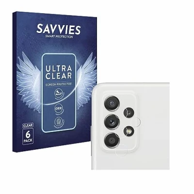 Immagine di savvies (6 Pezzi Pellicola Protettiva per Samsung Galaxy A52s 5G (SOLO Fotocamera) Protezione Schermo Trasparente