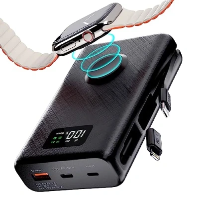 Immagine di PZOZ Power Bank da 22,5 W, Batteria esterna 20000 mAh, compatibile con iPhone, Samsung, Apple Watch, drone, switch, iPad e molto altro ancora. i