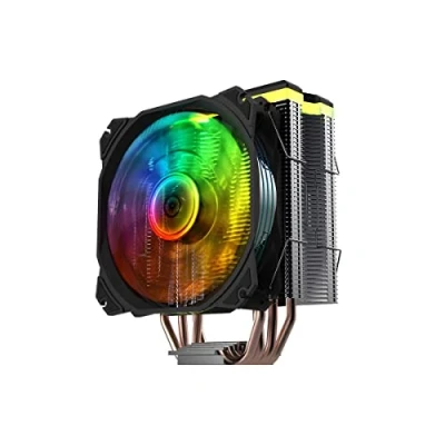 Immagine di Nfortec CENTAURUS X Dissipatore per CPU con 4 heatpipes, ventola PWM A RGB da 120 mm, TDP 180 W, compatibile LGA1700 e AM5, nero