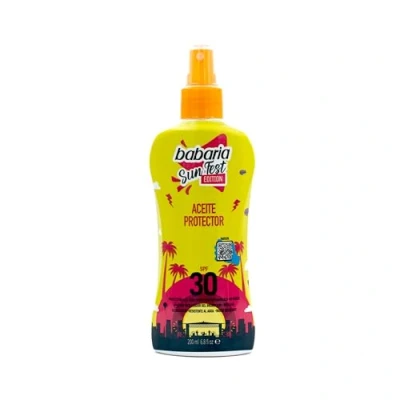 Immagine di Babaria Olio Protezione Solare SPF30 200ml Edizione Limitata 30 E Acceleratore Di Abbronzatura