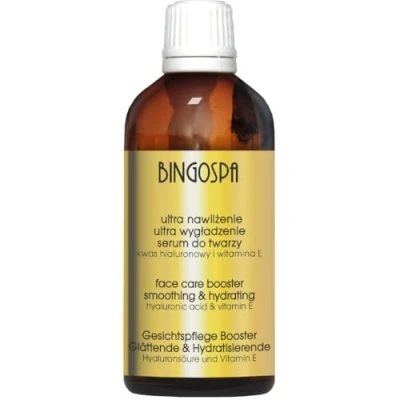 Immagine di Trattamento viso Levigante con Acido Ialuronico E Vitamina Glicerina d&#039;oro100 ml BINGOSPA