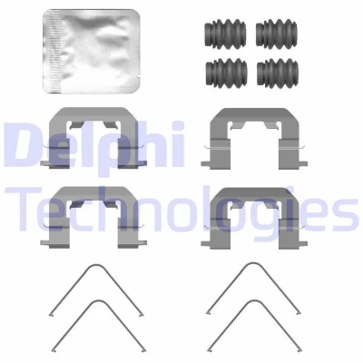 Immagine di DELPHI LX0771 Kit accessori, Pastiglia freno KIA: CARENS 4
