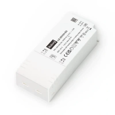 Immagine di illuburg Trasformatore LED 24V 10W 25W Dimmerabile TRIAC per Strisce Lampadine Alimentatore Driver