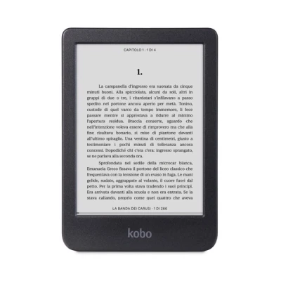 Immagine di Kobo Clara BW eReader Display antiriflesso HD in bianco E Nero Ink Carta 1300 da 6 Modalità Scura I Audiolibri Impermeabile