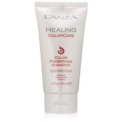 Immagine di L&#039;ANZA Healing ColorCare Shampoo per Capelli Colorati, Protegge e Ravviva il Colore Mentre Cura i Capelli, Adatto a Donne un Uso Quotidiano, Formula Priva di Solfati, 50 ml