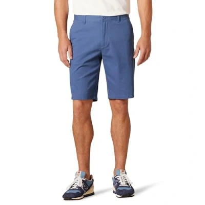 Immagine di Amazon Essentials Pantaloncini Chino Elasticizzati Comodi Senza Pinces 28 cm Slim Uomo, Blu Scuro, 30W