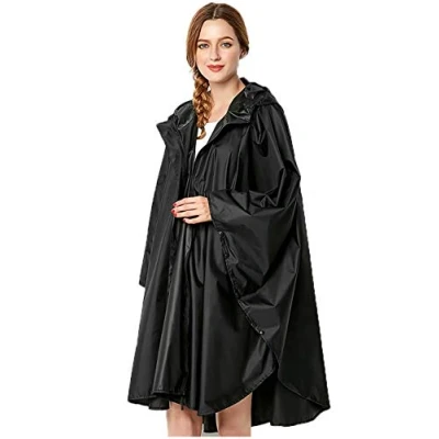 Immagine di NUUR Impermeabile Poncho Pioggia Riutilizzabile Multiuso con Cappuccio Packable Telo Riparo a Terra Foglio
