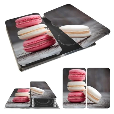 Immagine di WENKO Coprifornelli in vetro Universale Macarons set 2 pezzi Design
