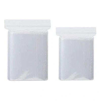 Immagine di 300 pezzi Sacchetti Bustine plastica richiudibili trasparenti piccole 6x9cm/7x10cm chiusura ermetica piccoli polietilene con zip Può essere utilizzato per conservare semi di gioielli spezie