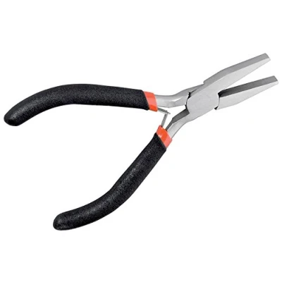 Immagine di Fixpoint 77094 Pinza a Punta Piatta Semicircolare di con Ganasce Appiattite e Lisce, 125 mm Lunghezza