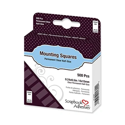 Immagine di Scrapbook Adhesives by 3L Mounting Squares, Clear, 6 x 13mm
