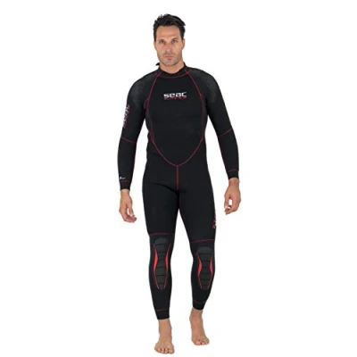 Immagine di SEAC Alfa 5.0 Muta da Sub 5 mm per Immersione Subacquea Donna, Nero, 2XL