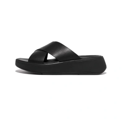 Immagine di Fitflop Flatform Cross Slides Ciabattine, Donna, Taglia: 42, Black Pelle