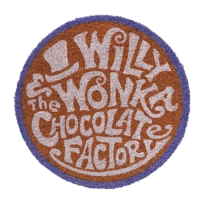 Immagine di Grupo Erik Zerbino Willy Wonka Ingresso Rotondo Tavoletta di Cioccolato Wonka, fabbricato con una base in PVC antiscivolo, 50 x cm, gadget