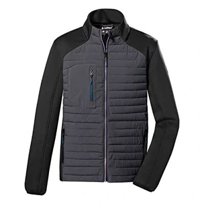 Immagine di Killtec (KILAH) Men&#039;s Giacca trapuntata/giacca ibrida con collo alto KOW 33 MN JCKT, fango scuro, L, 38637 000