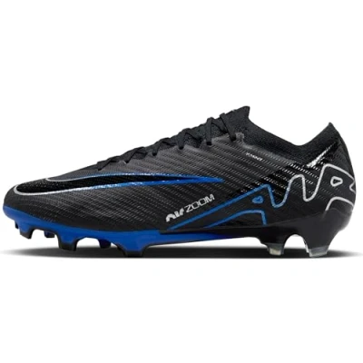 Immagine di Nike Performance ZOOM Vapor 15 Elite FG Scarpe da calcetto con tacchetti, Uomo, Taglia: 42, Schwarz/blau Sintetico / tessuto