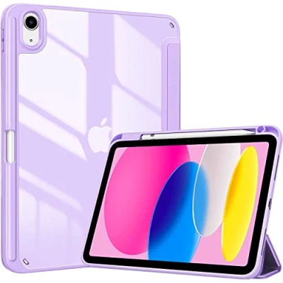 Immagine di ProCase per iPad 10a Generazione Custodia 2022 [A2696 A2757 A2777], 10,9 Pollici Sottile Protettiva Leggera Smart Cover 10, Auto Sveglia/Sonno Viola
