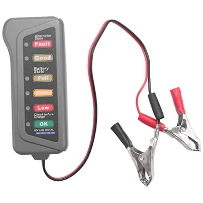 Immagine di MAKIVI Tester per batteria e alternatore auto da 12 V Stato della di prova ricarica &#039;alternatore (indicazione del LED)