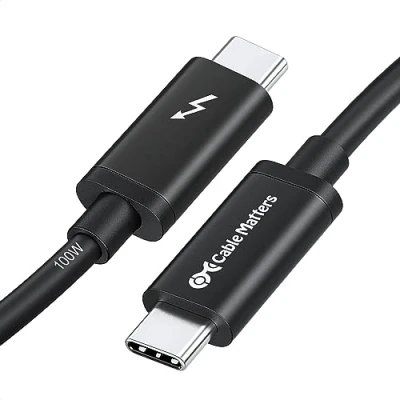 Immagine di Cable Matters [Certificato Intel] 20G Cavo Thunderbolt 3 USB C (Cavo 3) Colore Nero 2m Supportando Ricarica 100W