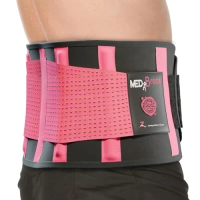 Immagine di MEDiBrace Fascia Lombare Supporto Schiena per Uomini e Donne Elastica Ortopedica, Cintura Lombare, Posteriore il dolore da Sciatica, Ernia del disco, Stenosi spinale
