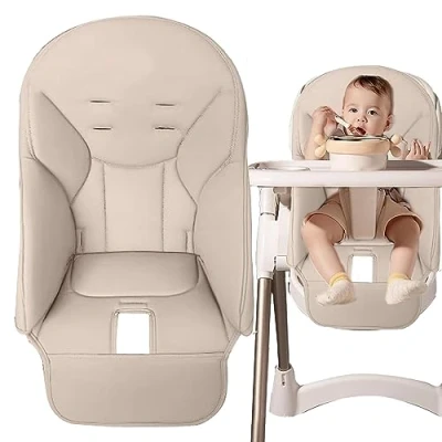 Immagine di LOVEMETOO Copriseggiolone per Bambini Cuscino Seggiolone in Pelle PU con Morbida Imbottitura,per Siesta Zero 3?Peg Perego?Baoneo?Cosmic Jean