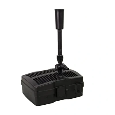 Immagine di AquaForte GFU 5000 Pompa per fontana + 9 W UV C,potenza 42 W, portata massima 2 metri, m3 all&#039;ora, dimensione del laghetto 3,5 m3, attacco 13/19/25 mm,pressione