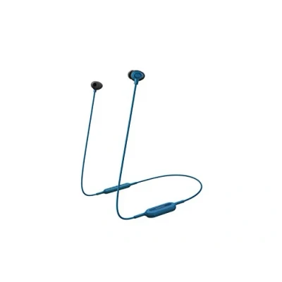 Immagine di Panasonic RP NJ310B Auricolari Bluetooth, Sistema XBS per Bassi Potenti, 6 Ore di Riproduzione Wireless, Ricarica Veloce, Comandi Vocali, Compatibili con Smartphone, Design a Tenuta Stabile, Blu