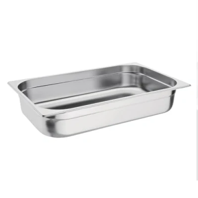 Immagine di Vogue 12943 Gastronorm Padella in acciaio INOX 1/1, 100 mm, colore: Argento