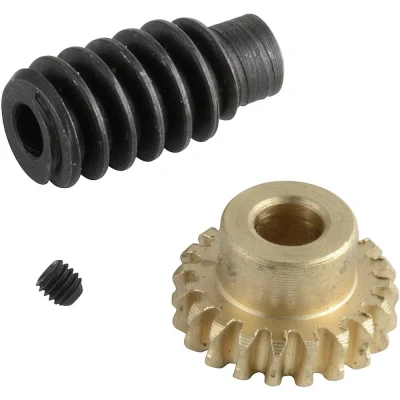 Immagine di Reely Ottone, Acciaio Kit ruota e vite senza fine Tipo di modulo: 0.75 Numero denti: 20