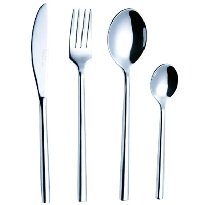 Immagine di EXZACT Posate in Acciaio Inox 24 Pezzi 6 Forchette, Coltelli Cena, Cucchiai Cucchiaini (EX963 x 24)