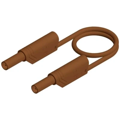 Immagine di SKS Hirschmann MLS WS 200/2,5 Puntali di sicurezza Spina a banana 4 mm 2.00 m Marrone 1 pz.