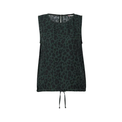 Immagine di Street One A345605 Blusa in Mussola con Stampa, Mid Verde, 44 Donna