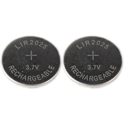 Immagine di Girafus 2 batterie ricaricabili LIR2025 LIR 2025, 3,7 V, 40 mAh, CR2025, ricaricabili, a bottone per Tan generatore, batteria chiave, telecomando chiave auto,