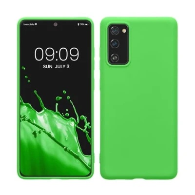 Immagine di kwmobile Custodia Compatibile con Samsung Galaxy S20 FE Cover Back Case per Smartphone in Silicone TPU Protezione Gommata verde lime