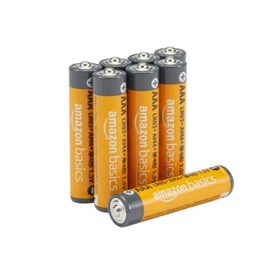 Immagine di Amazon Basics Batterie Alcalino AAA 1.5 Volt, Performance, confezione da 8 (l’aspetto potrebbe variare dall’immagine)
