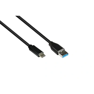 Immagine di Good Connections Cavo USB 3.2 Gen.2 10 GBit/s / 3 a Maschio C™ Conduttore di rame alta qualità Nero 0,5 m 50 cm