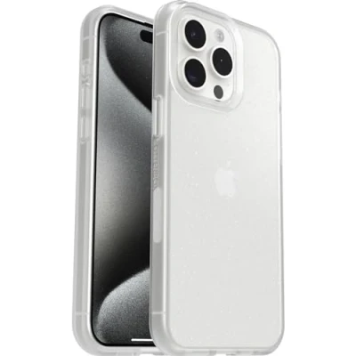 Immagine di Otterbox cover per iPhone 15 Pro Max Sleek, resistente a shock e cadute, Sottile, testata norme anti caduta MIL STD 810G, Stardust, Senza Retail Package