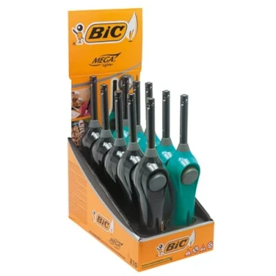 Immagine di BIC Megalighter, 10 accendini multiuso blu e neri