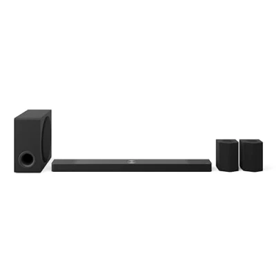 Immagine di LG S95TR Soundbar TV 810W, 9.1.5 canali con Subwoofer Wireless, Casse Posteriori a 6 Vie Incluse, 3 up firing, AI Room Calibration Pro, Dolby Atmos, DTS:X, Bluetooth, Wi Fi, Ottico, USB, HDMI