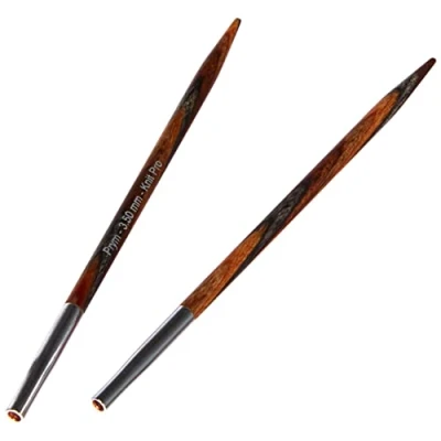 Immagine di Prym Punte per Ferri da Maglia circolari Natural, Colorate, Corte, 8,7 cm, 3,50 mm, Legno, Multicolore, 3,5 mm