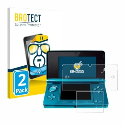 Immagine di brotect Pellicola Protettiva per Nintendo 3DS Protezione Schermo (2 Pezzi) [Trasparente, Anti Impronte]