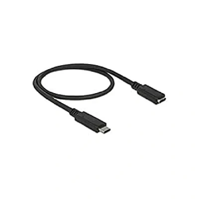 Immagine di Delock Cavo USB C Spina C®, Presa C® 0.5 m Nero 85532