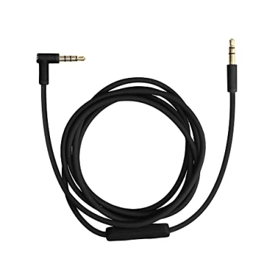 Immagine di kwmobile Cavo Microfono Audio Compatibile con Beats Studio 3 / Solo Solo2 2 1 Mixr Cuffie Cavetto di Ricambio 140cm Telecomando Jack 3.5mm nero