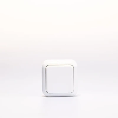 Immagine di Commutatore Interruttore da superficie Finezza luce, basculante, off a levetta AP 250V/10A con basculante per uso interno, bianco