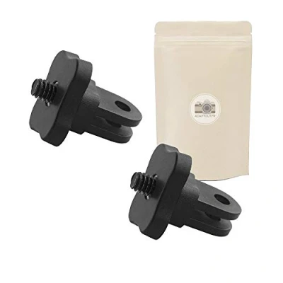 Immagine di Adaptout 2x AGP Adattatore per treppiede GoPro con vite 1/4&quot; 5mm Hero 7/6/5/4/3+/3/2/1 su monopiede marca francese