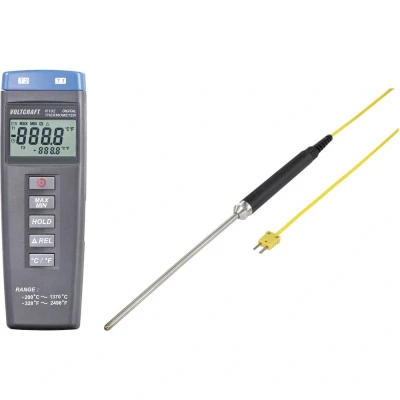 Immagine di VOLTCRAFT K102 + TP 208 Termometro 200 +1370 C Sensore tipo K